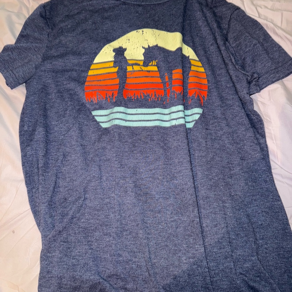 Blue Graphic Shirt